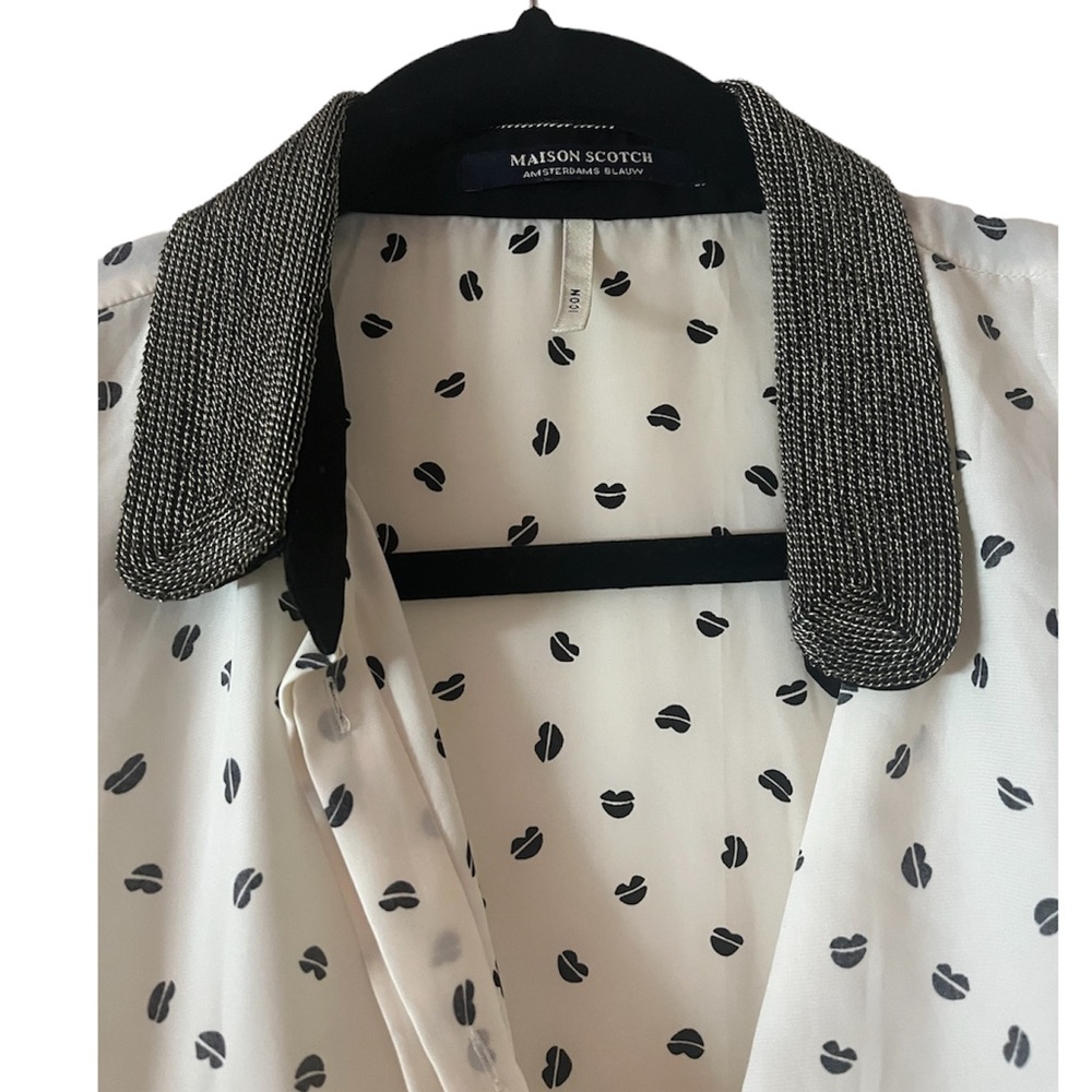Maison Scotch Coffee Bean Blouse size L